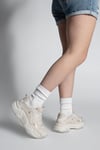 MASİSMASİS VECİA BEJ CİLT SNEAKER SPOR AYAKKABI