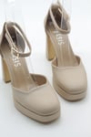 MASİSMASİS VEMOR NUDE PLATFORM ABİYE AYAKKABI