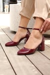 MASİSMASİS WALS BORDO TOPUKLU KLASİK  BABET