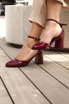 MASİSMASİS WALS BORDO TOPUKLU KLASİK  BABET
