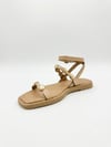 MASİSMASİS XREN NUDE HAKİKİ DERİ SANDALET