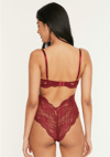 New Bra Dantel Detay Bordo Body