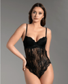 New Bra Dantel Detay Siyah Body