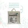 Sapphire Mini Mini Parçacıklı Topaklanan Tozsuz Kedi Kumu 63 Lt + Kürek (7 Lt x 9 Adet)
