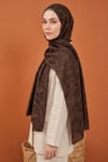 SERMODA , Tesettür Şal & Eşarp , Aerobin Jakar Sarmaşık Desenli Şal 150