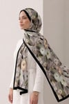 SERMODA , Tesettür Şal & Eşarp , Bambu Kraş Çiçek Baskılı Şal 2