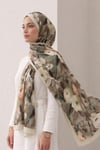 SERMODA , Tesettür Şal & Eşarp , Bambu Kraş Çiçek Baskılı Şal 26