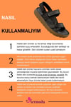 SERMODA , Sandals , Hakiki Deri Erkek Sandalet - Yumuşak Kalın Tabanlı Hakiki Deri Erkek Sandalet Siyah