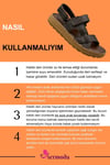 SERMODA , Sandalet , Hakiki Deri Erkek Sandalet - Yumuşak Kalın Tabanlı Hakiki Deri Erkek Sandalet K Şır Kahve