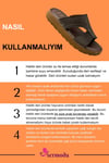 SERMODA , Slippers , Hakiki Deri Erkek Terlik - Yumuşak Kalın Taban Tabanlı Hakiki Deri Erkek Terlik A Kahve