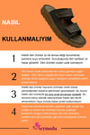 SERMODA , Slippers , Hakiki Deri Erkek Terlik - Yumuşak Kalın Taban Tabanlı Hakiki Deri Erkek Terlik C Kahve