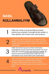 SERMODA , Slippers , Hakiki Deri Erkek Terlik - Yumuşak Kalın Tabanlı Hakiki Cırtlı Deri Erkek Terlik Şırıngıl Kahve