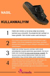 SERMODA , Slippers , Hakiki Deri Erkek Terlik - Yumuşak Kalın Taban Tabanlı Hakiki Deri Erkek Terlik YT Siyah