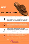 SERMODA , Slippers , Hakiki Deri Erkek Terlik - Yumuşak Kalın Taban Tabanlı Hakiki Deri Erkek Terlik YC Taba