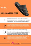 SERMODA , Slippers , Hakiki Deri Erkek Terlik - Yumuşak Kalın Taban Tabanlı Hakiki Deri Erkek Terlik Şırıngıl Füme