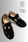 SERMODA , Sandalet , Sermoda Çocuk Sandalet - Cırtlı Süet Yumuşak Taban Erkek Çocuk Sandalet Siyah