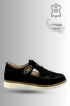 SERMODA , Sandalet , Sermoda Çocuk Sandalet - Cırtlı Süet Yumuşak Taban Erkek Çocuk Sandalet Siyah