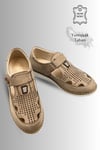SERMODA , Sandalet , Sermoda Çocuk Sandalet - Cırtlı Süet Yumuşak Taban Erkek Çocuk Sandalet Kum