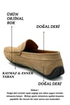 SERMODA , Günlük Ayakkabı , Sermoda Erkek Loafer - Hakiki Deri Rok Loafer Erkek Ayakkabı Süet Bej