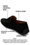 SERMODA , Günlük Ayakkabı , Sermoda Erkek Loafer - Hakiki Deri Rok Loafer Erkek Ayakkabı Süet Siyah
