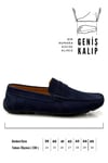 SERMODA , Günlük Ayakkabı , Sermoda Erkek Loafer - Hakiki Deri Rok Loafer Erkek Ayakkabı Süet Lacivert