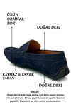 SERMODA , Günlük Ayakkabı , Sermoda Erkek Loafer - Hakiki Deri Rok Loafer Erkek Ayakkabı Süet Lacivert