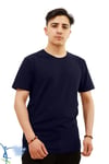SERMODA , T-Shirt , Sermoda Rahat Kesim Bisiklet Yaka Pamuklu Penye T-Shirt Lacivert