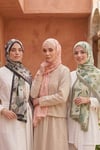 SERMODA , Tesettür Şal & Eşarp , Üçlü Şal Set - Jakar & Kraş Üç Farklı Desen Şal