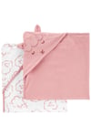 Carter's Kız Bebek 2'li Banyo Havlusu Pembe