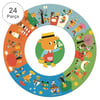 Djeco Yuvarlak Puzzle 24 Parça - Bir Yıl