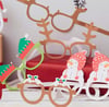Ginger Ray - Novelty Christmas Glasses - Yeni Yıl Gözlükleri (8'li)