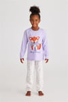 Katia&Bony Lovely Lilac Kız Çocuk Pijama Takımı Lila