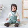 Mama-yoyo Bebek Teddy Patik ve Bere Seti Kahverengi