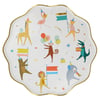 Meri Meri - Animal Parade Dinner Plates - Hayvan Geçit Töreni Tabaklar (L) (8'li)