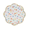 Meri Meri - Colourful Pattern Side Plates - Renkli Desenler Tabaklar - 8'li