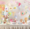 Meri Meri - Honeycomb Happy Birthday Garland Set - Petek Mutlu Yıllar Asılan Süs Seti