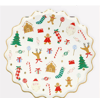Meri Meri - Jolly Christmas Dinner Plates - Yeni Yıl Tabaklar (L) (8'li)
