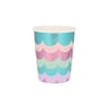 Meri Meri -  Mermaid Scalloped Fringe Cups - Deniz Kızı Püsküllü Bardaklar