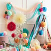 Meri Meri - Pastel Honeycomb Decoration Kit - Pastel Petek Dekor Kiti - 16lı