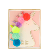 Meri Meri - Pompom Unicorn Hair Clips - Unicornlu Ponpon Toka