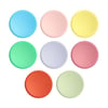 Meri Meri - Small Bright Mix Compostable Plates - Parlak Karışık Renk Doğal Bambu Karışım Tabaklar (M) (x8)