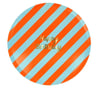 Meri Meri - Stripe Happy Birthday Dinner Plates - Çizgili Happy Birthday Tabaklar (L) (x8)
