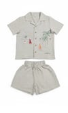 Miela Kids Palm Life Keten Gömlek ve Şort Takım
