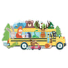 Sassi Travel Puzzle Animal on Bus Book and Giant Puzzle