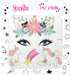 Snails Yüz Dövmesi – Unicorn Star 