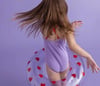 Swim Essentials Sweet Hearts Lilac Yüzme Simidi 55cm
