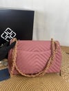 7004-1 LAMBERTİ 3,.55 ZİNCİR ASKILI ECO LEATHER VV CHEVRON 