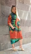 Batik Desenli Elbise