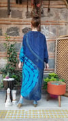 Batik Desenli Önü Ful Düğmeli Gömlek Elbise