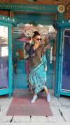 Batik Desenli Önü Ful Düğmeli Gömlek Elbise